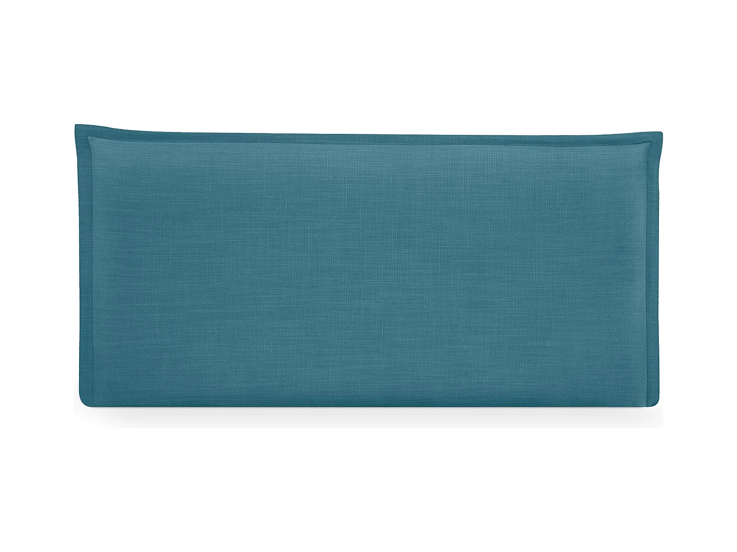 DHOME Tête de lit en lin naturel lisse avec garniture 105x50cm Lits 105 - Turquoise