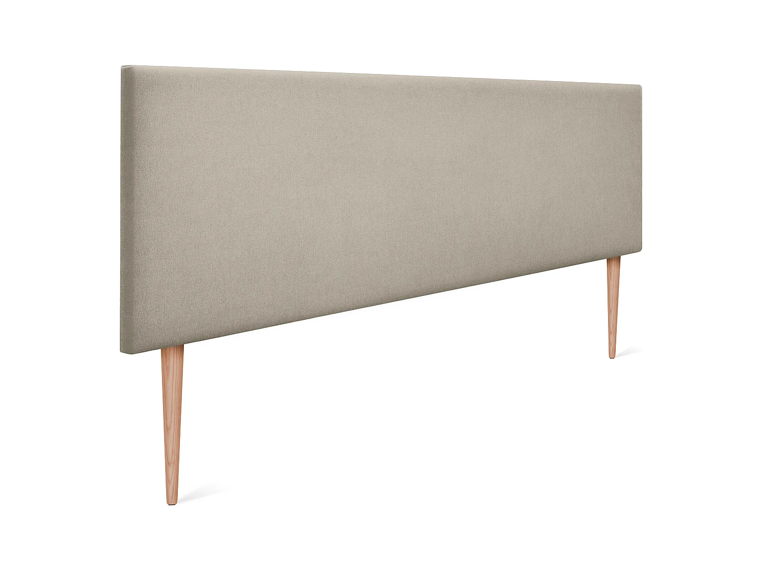 DHOME Stoff-Kopfteil Aqualine Glatt 150x105cm Mit Beinen Betten 150 - Beige