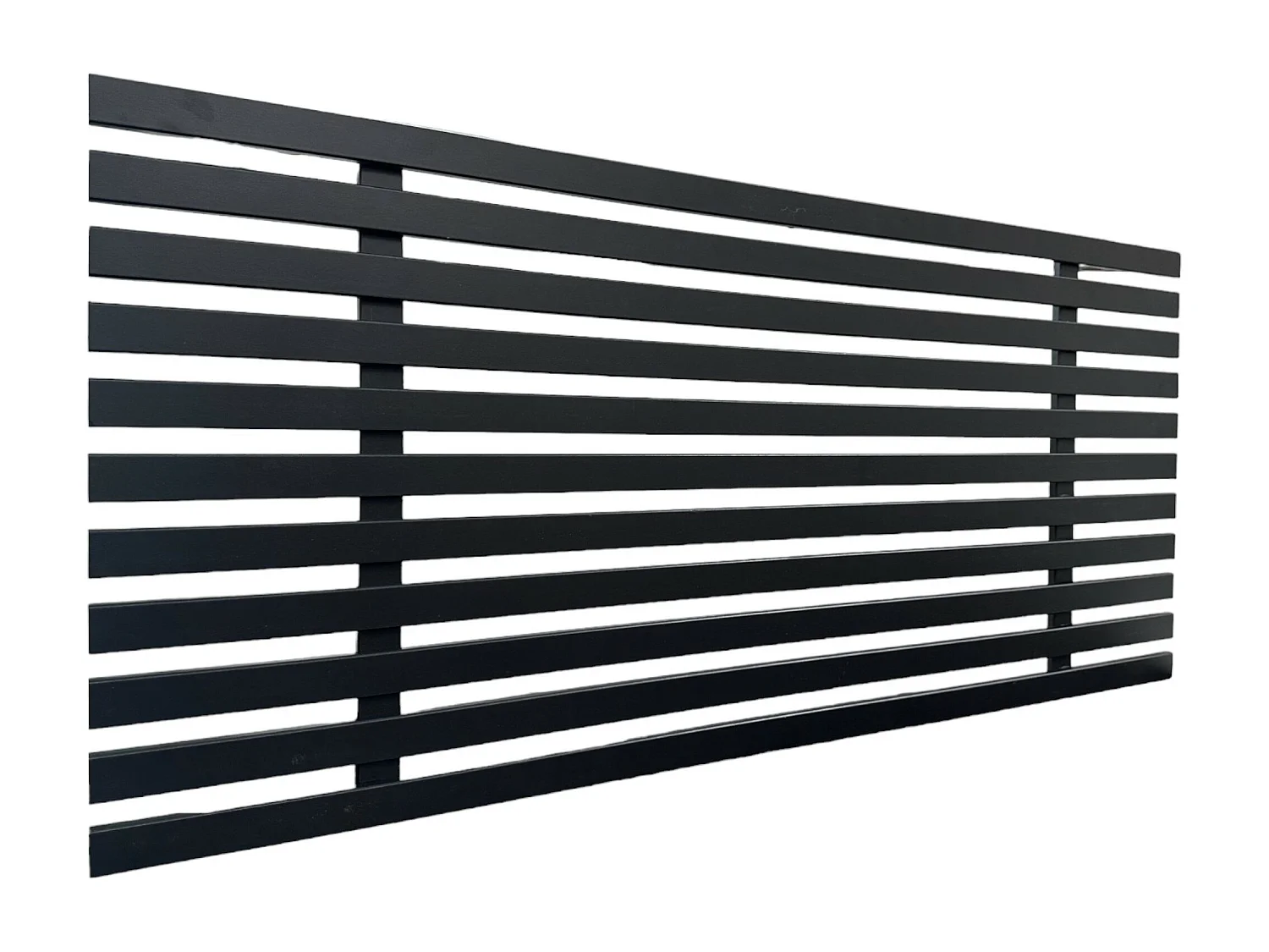 DHOME Recyceltes Holz-Kopfteil MDF Japanischer Stil 105x46cm Betten 105 - Massiv Schwarz