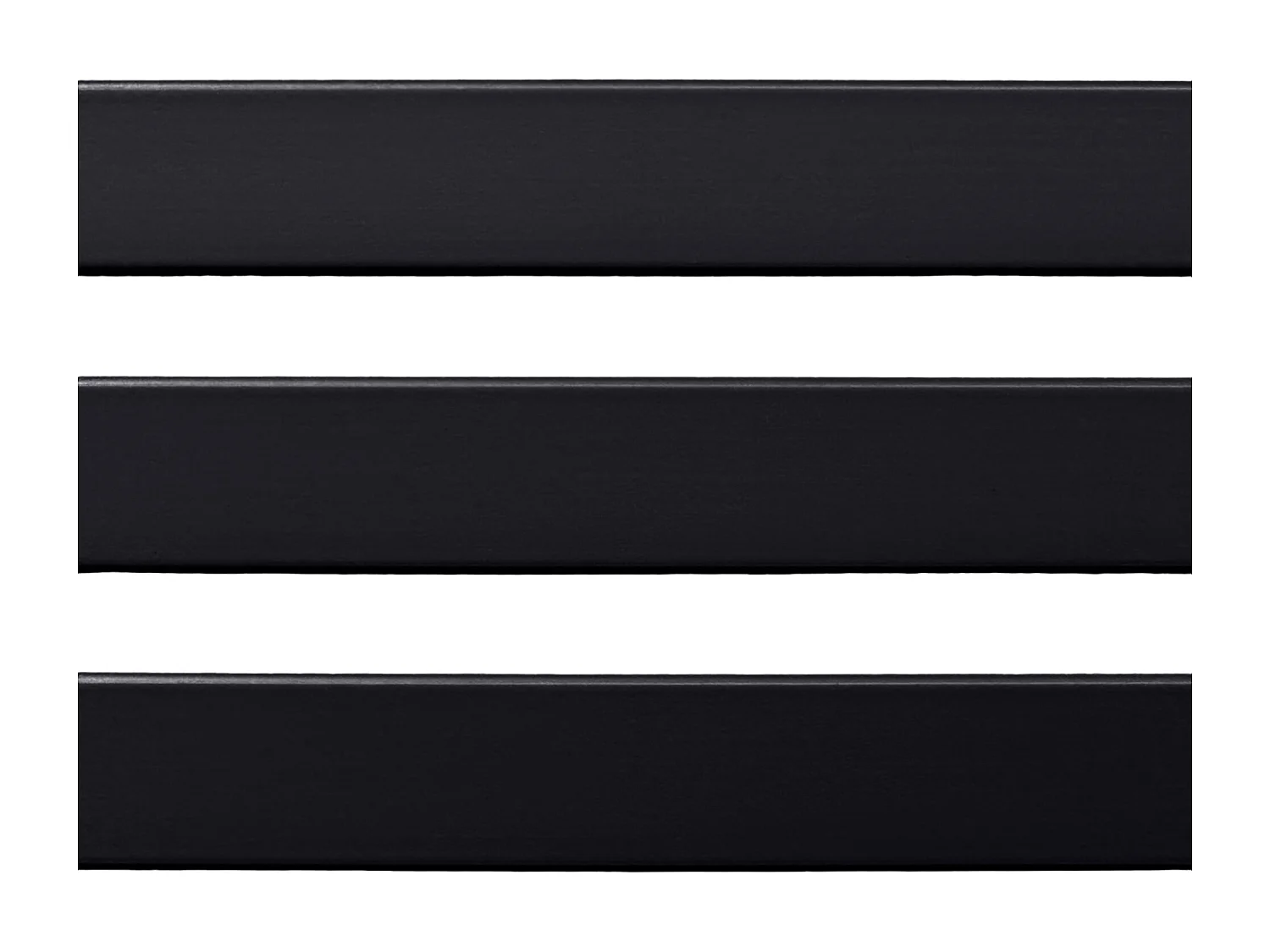 DHOME Tête de lit en bois recyclé MDF Style Japonais 105x46cm Lits 105 - Noir Solide