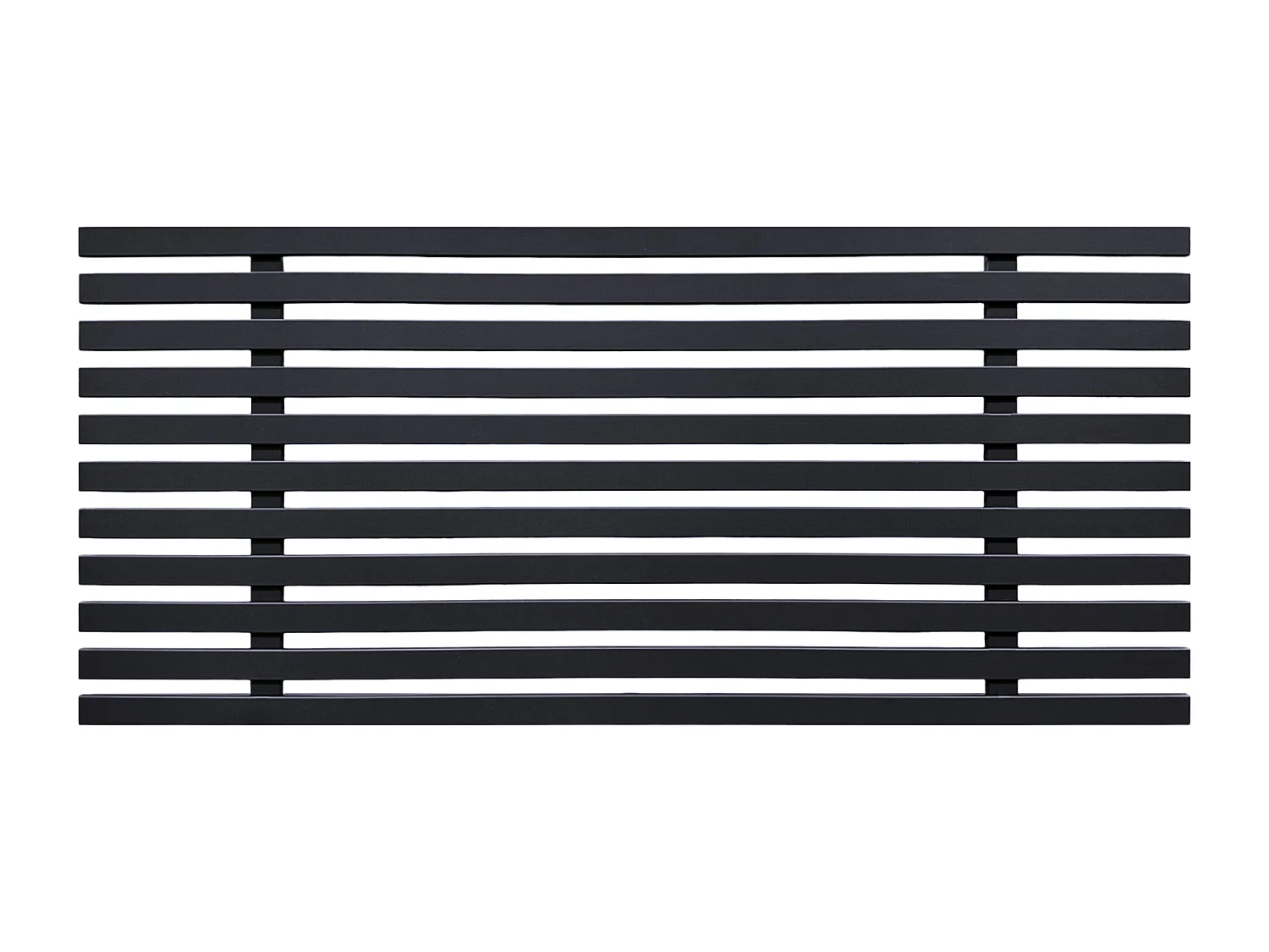 DHOME Tête de lit en bois recyclé MDF Style Japonais 105x46cm Lits 105 - Noir Solide