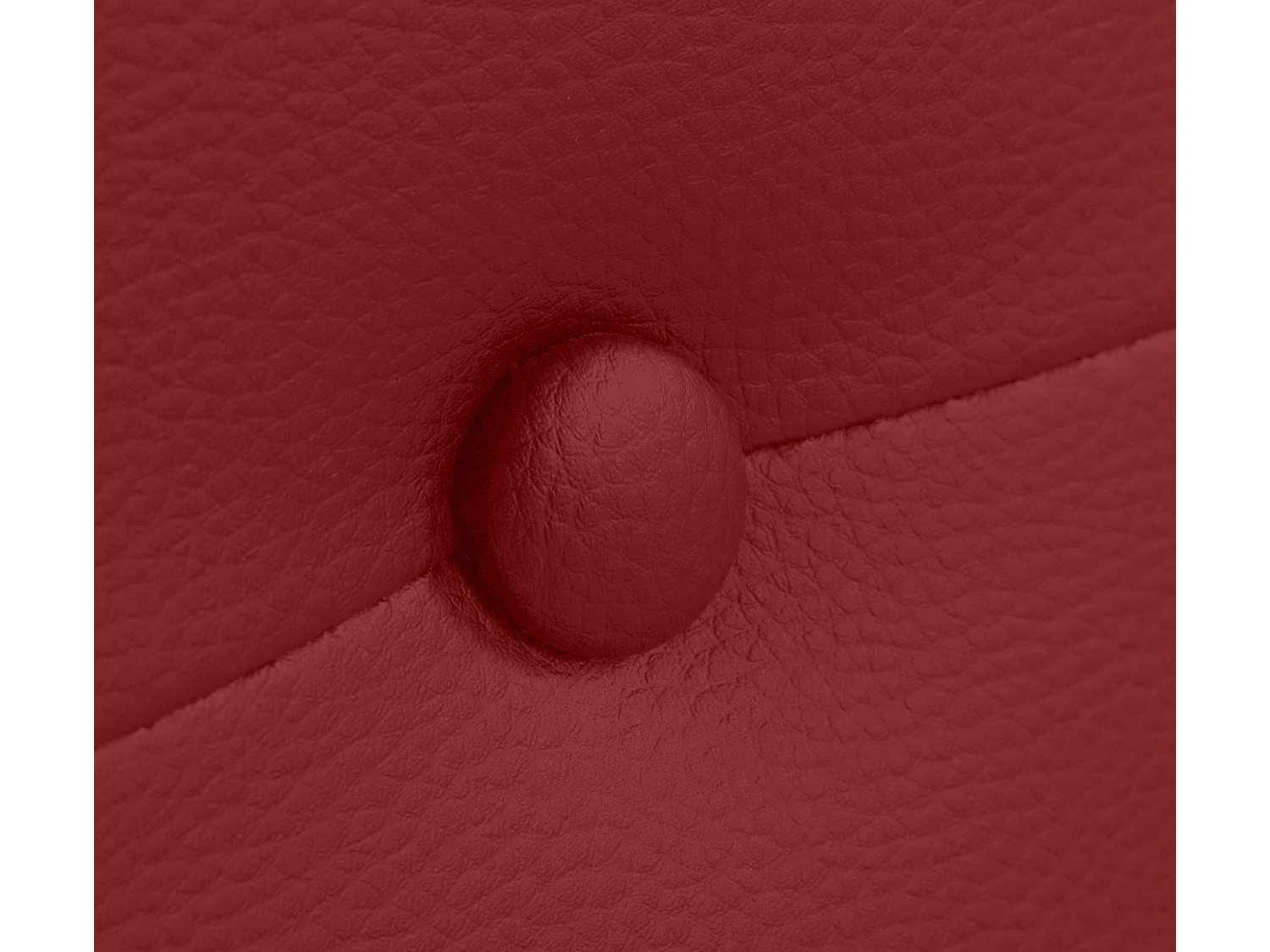 DHOME Kopfteil aus Kunstleder mit Knöpfen 135x105cm Mit Beinen Betten 120/135 - Rot