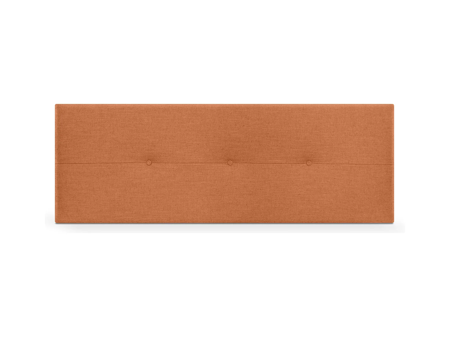 DHOME Tête de lit en lin naturel avec Boutons 135x50cm Lits 120/135 - Orange