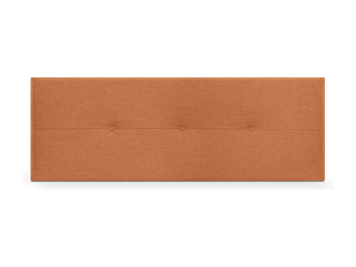 DHOME Tête de lit en lin naturel avec Boutons 135x50cm Lits 120/135 - Orange