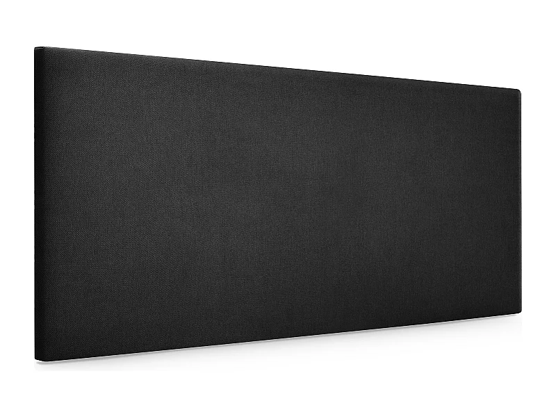 DHOME Tête de lit en tissu Aqualine lisse 110x50cm Lits 105 - Noir