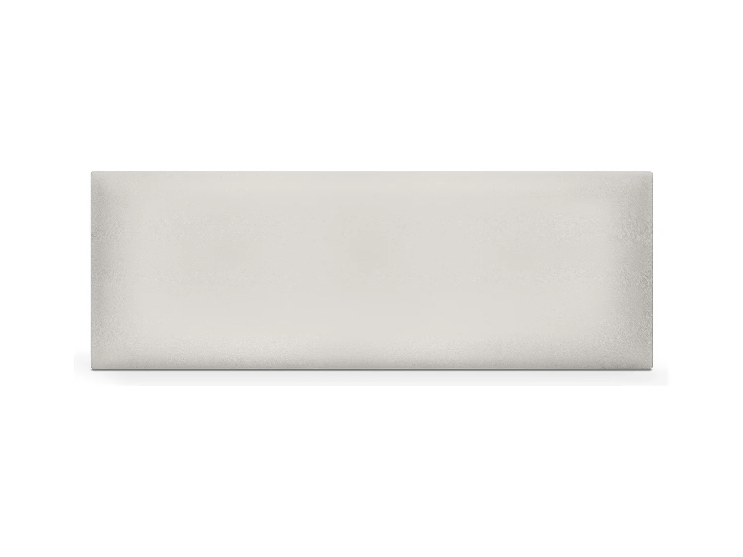 DHOME Kopfteil aus glattem Kunstleder 150x50cm Betten 150 - Weiß Knochen