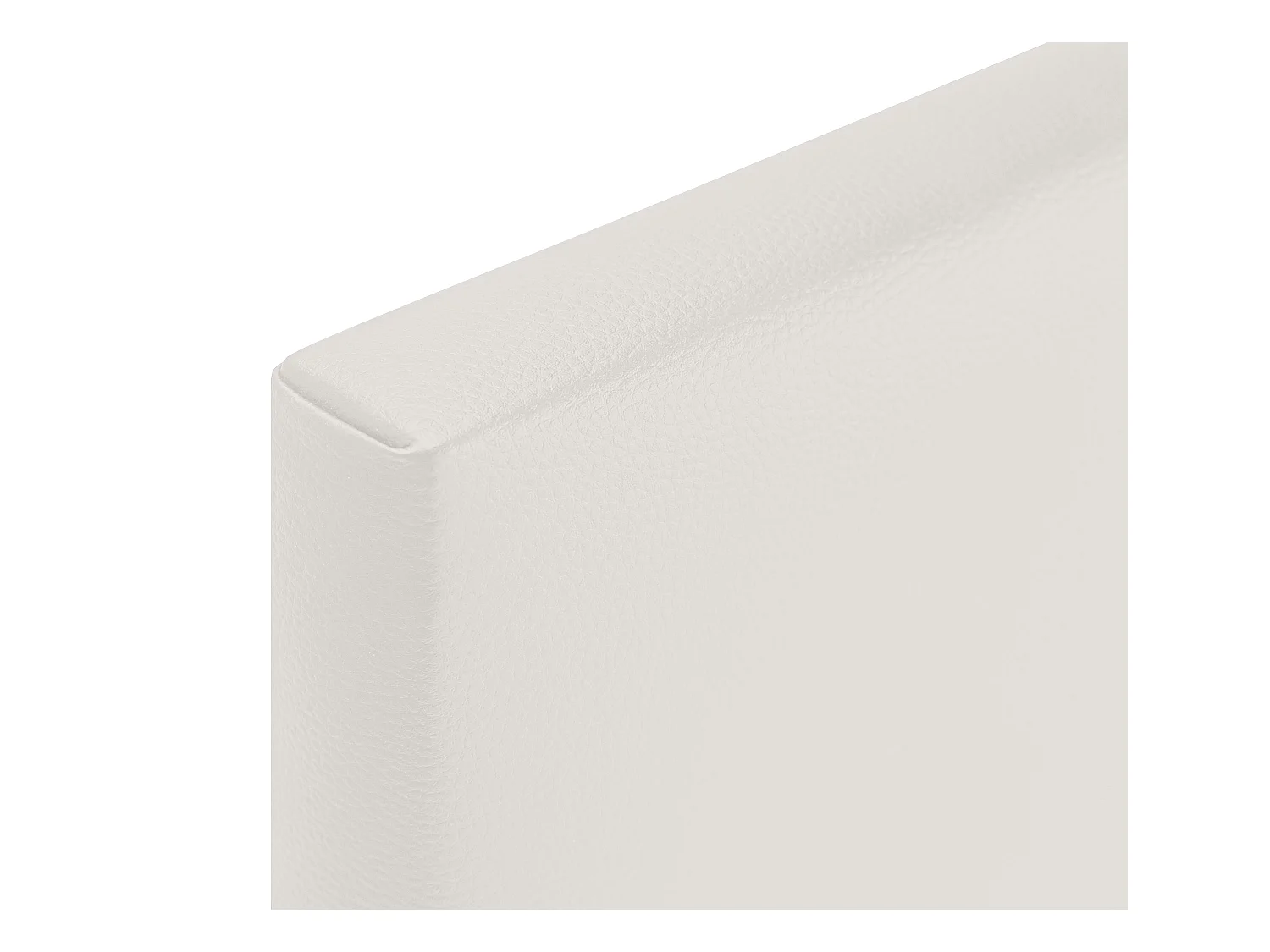 DHOME Tête de lit simili cuir lisse 150x50cm Lits 150 - Blanc Osseux