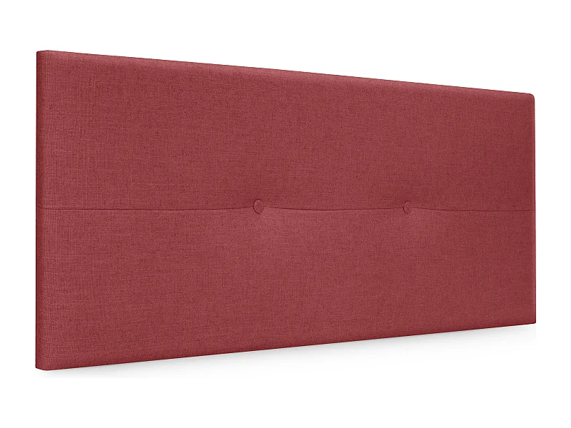 DHOME Natuurlijk linnen hoofdeinde met knopen 90x50cm bedden 80/90 - Rood