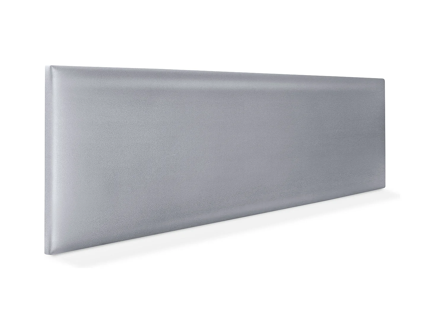 DHOME Tête de lit simili cuir lisse 150x50cm Lits 150 - Argent