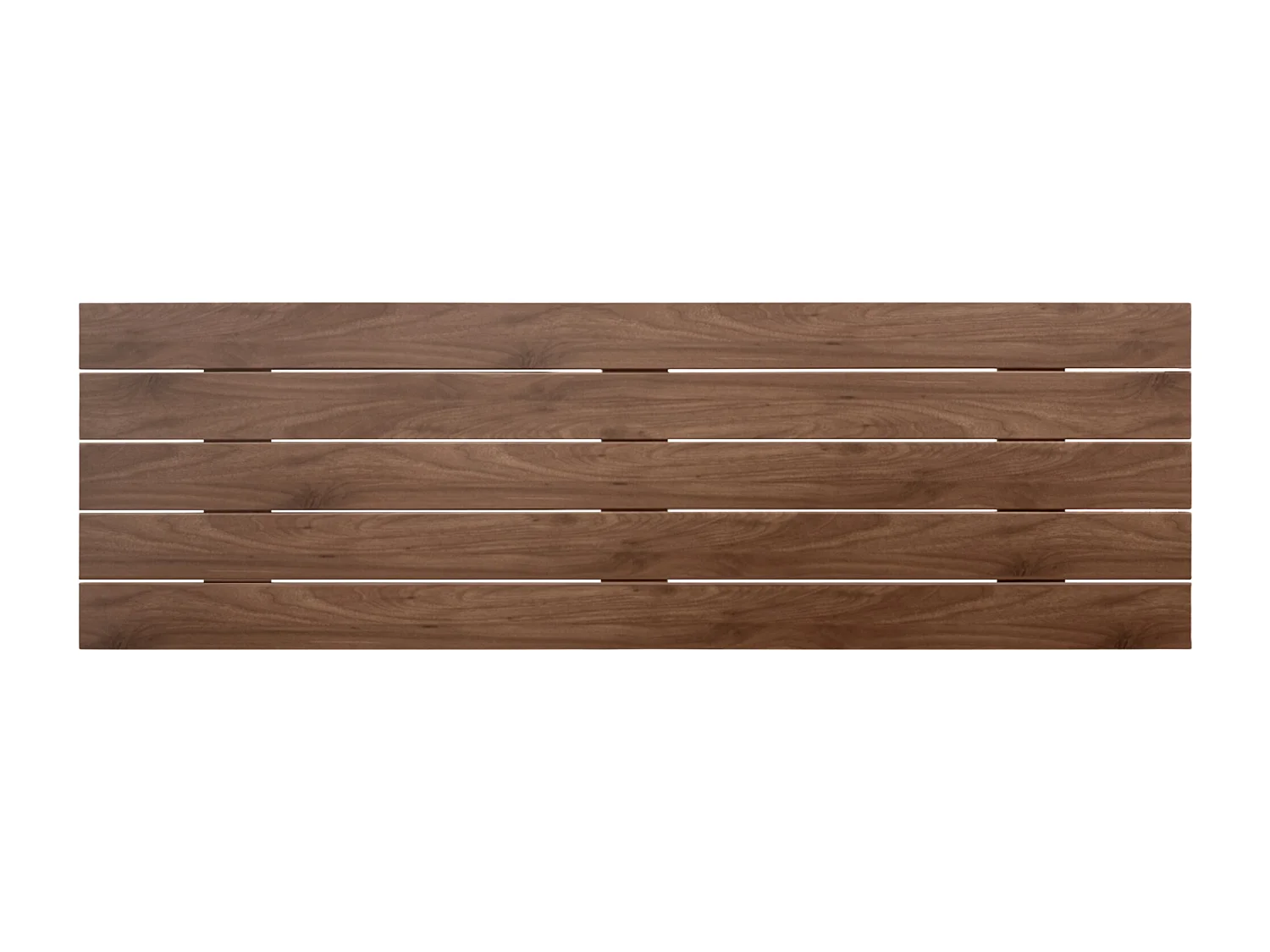 DHOME Cabeceira de Madeira Reciclada MDF Estilo Palete Horizontal 160x46cm Camas 150/160 - Madeira Nogueira
