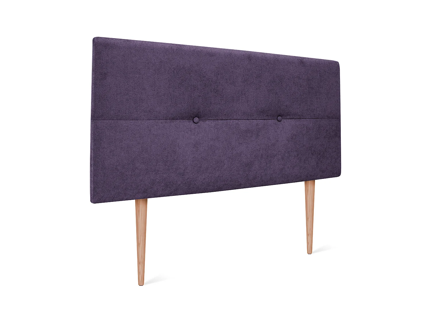 DHOME Tête de lit en tissu Aqualine avec Boutons 95x105cm avec pieds Lits 90 - Lila