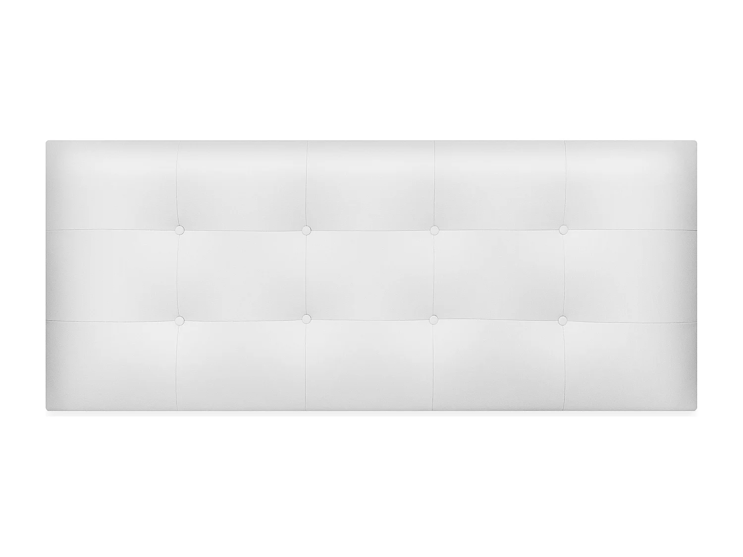 DHOME Tête de Lit en Similicuir Capitonnée 145x60cm Lit 135/140 - Blanc