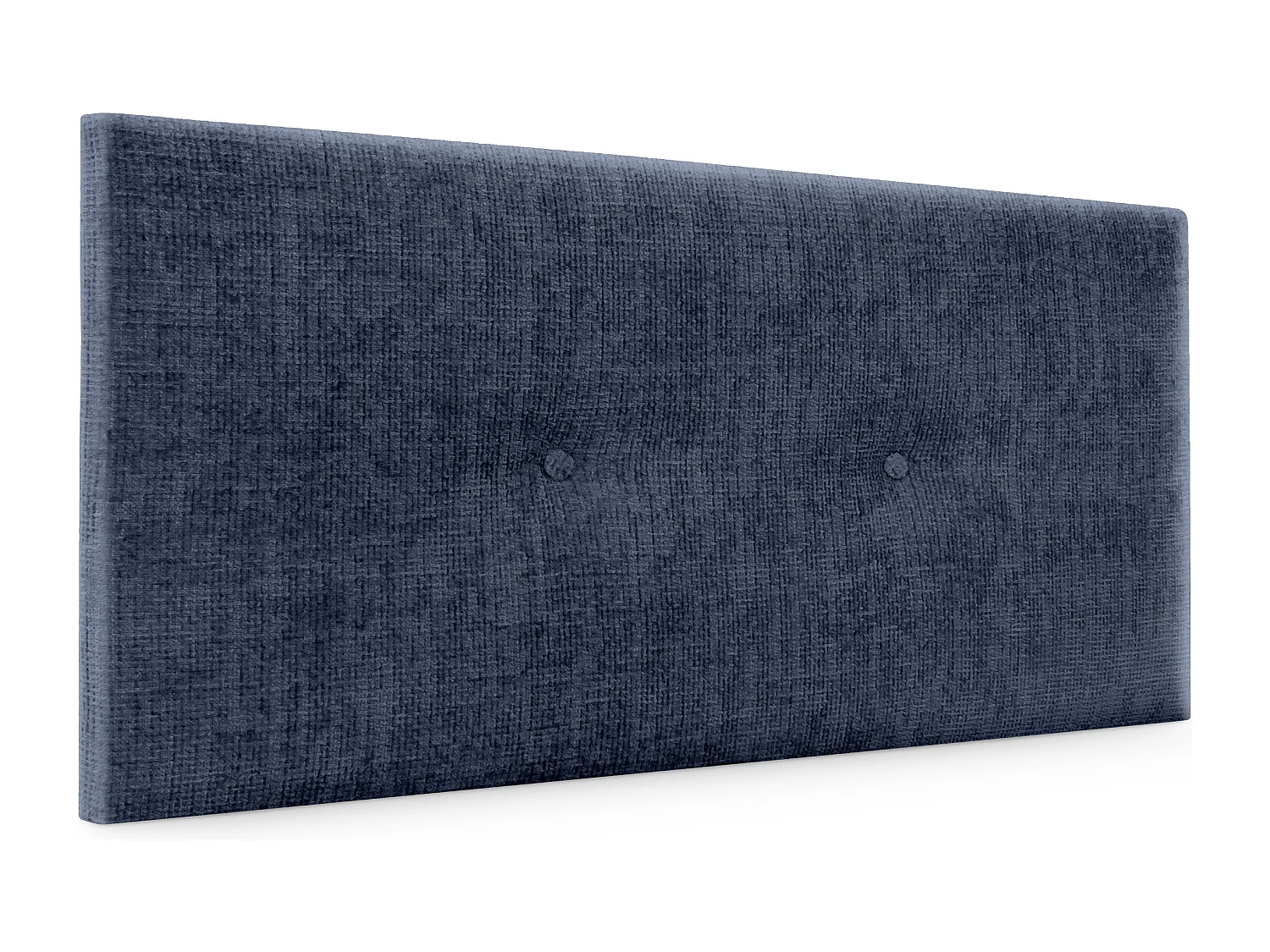 DHOME Hoofdeinde van natuurlijke wol met knopen 90x50cm bedden 80/90 - Blauw