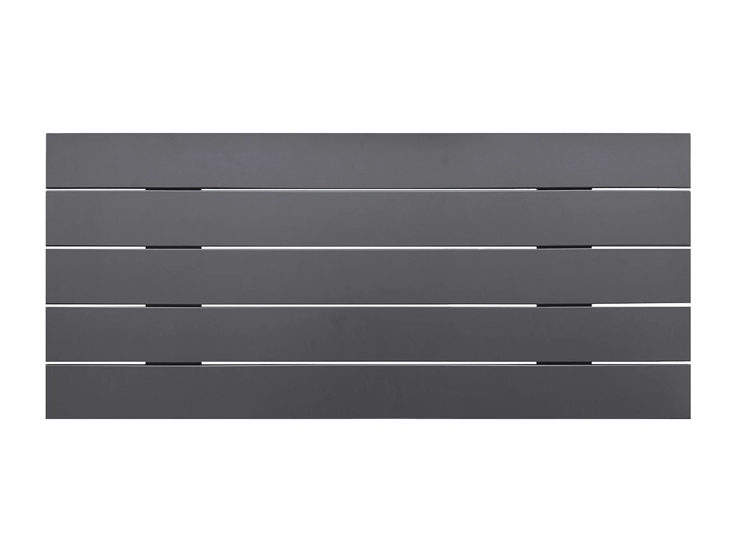 DHOME Testata in Legno riciclato MDF Stile Pallet Orizzontale 105x46cm Letti 105 - Grigio Solido