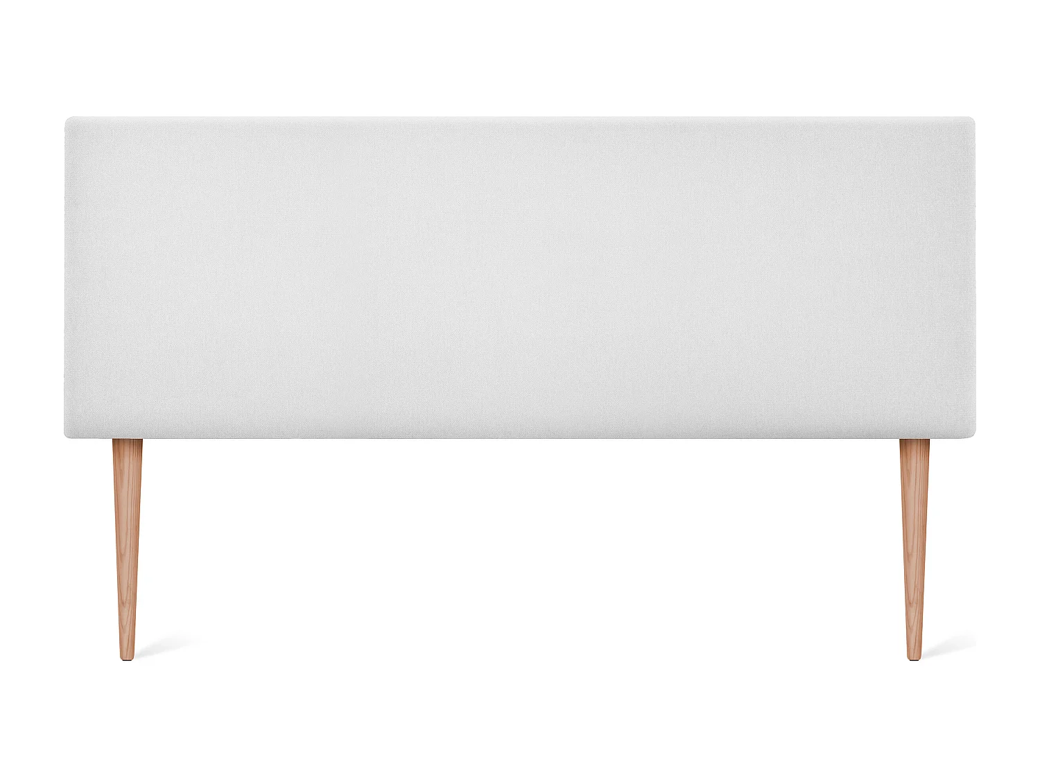 DHOME Cabeceira de  Tecido AquaLinho Liso 150x105cm com Pernas Camas 150 - Blanco