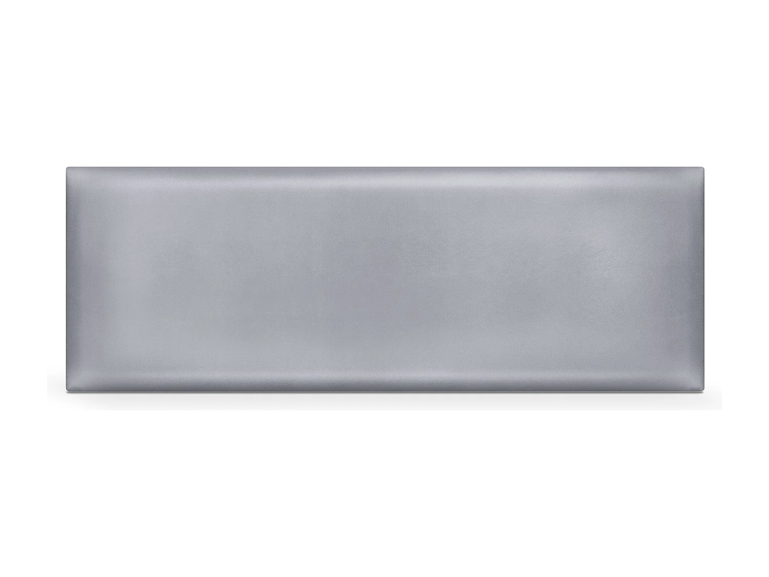 DHOME Kopfteil aus glattem Kunstleder 135x50cm Betten 120/135 - Silber