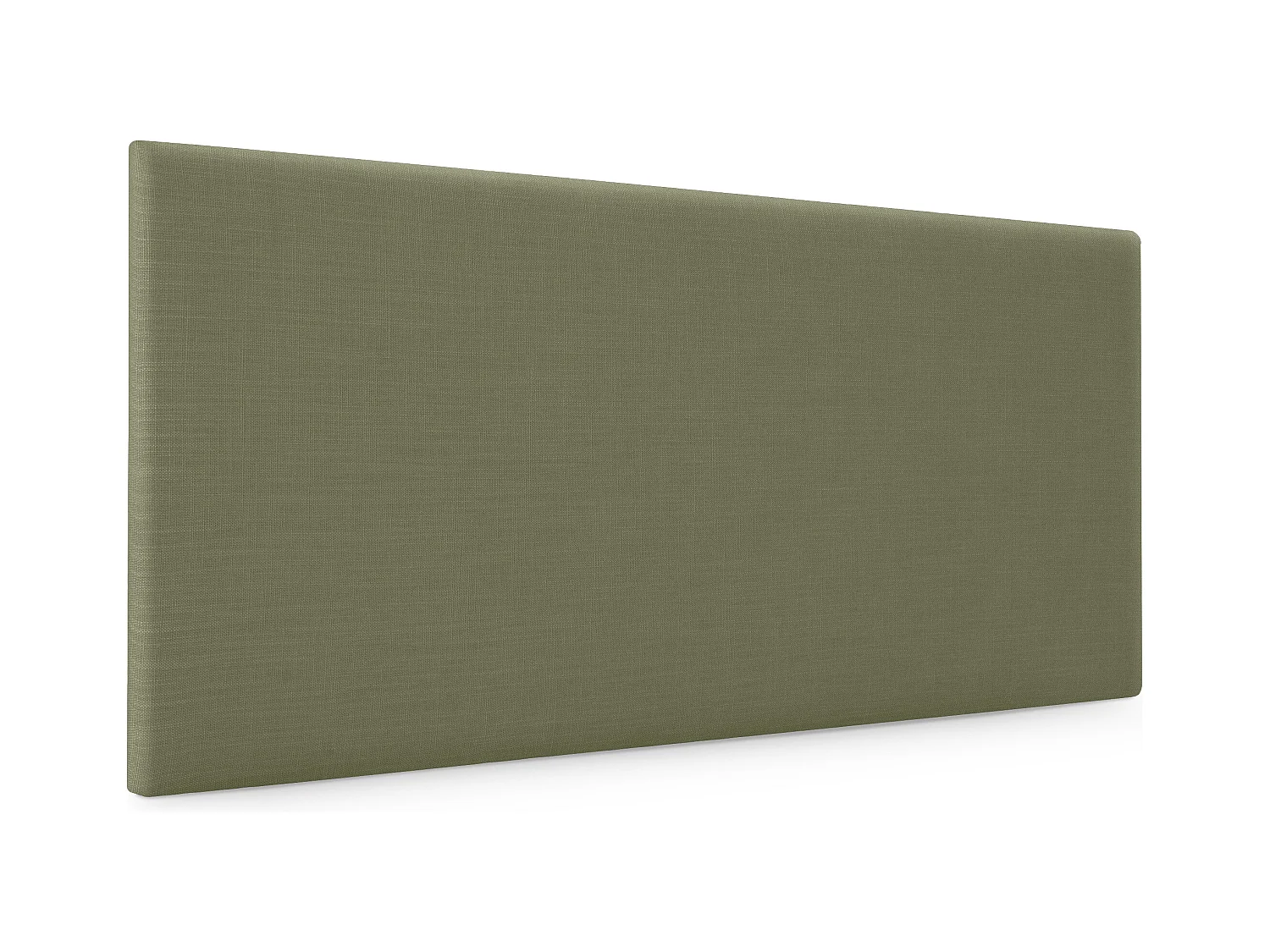 DHOME Tête de lit en lin naturel lisse 95x50cm Lits 90 - Vert