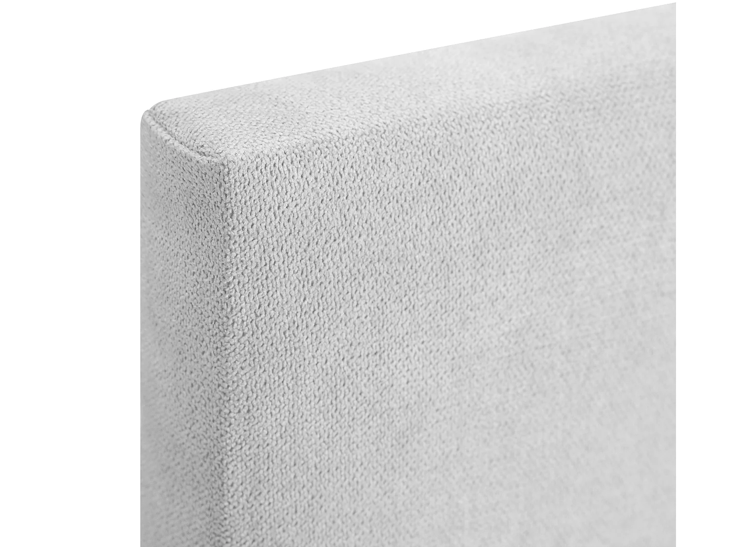 DHOME Tête de lit en tissu Aqualine lisse 145x105cm avec pieds Lits 135/140 - Gris perle