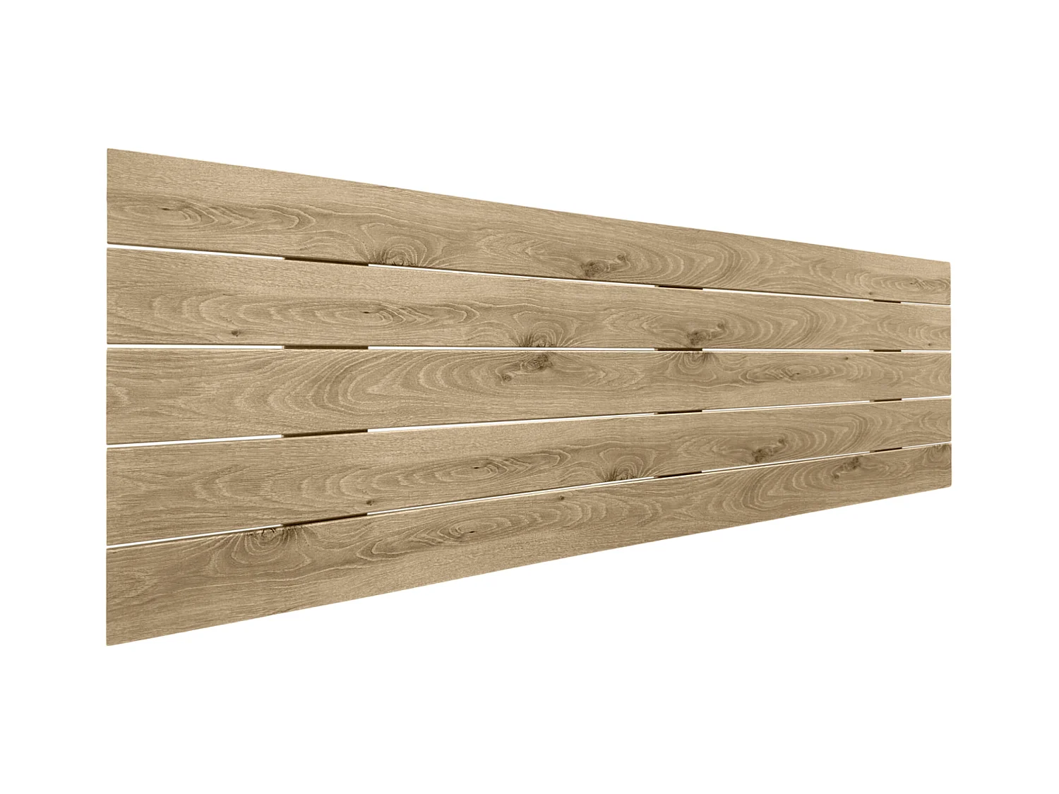 DHOME Tête de lit en bois recyclé MDF Palet Style Horizontal 145x46cm Lits 135/140 - Bois Cambrien