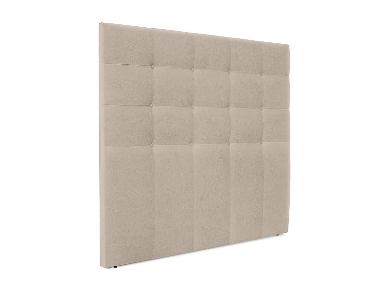 DHOME Cabecero de Tela Aqualine Capitoné Hasta el Suelo 150x120cm Camas 150 - Beige