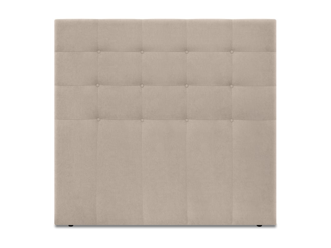 DHOME Cabeceira de  Tecido AquaLinho Capitoné Até o chão 150x120cm Camas 150 - Bege