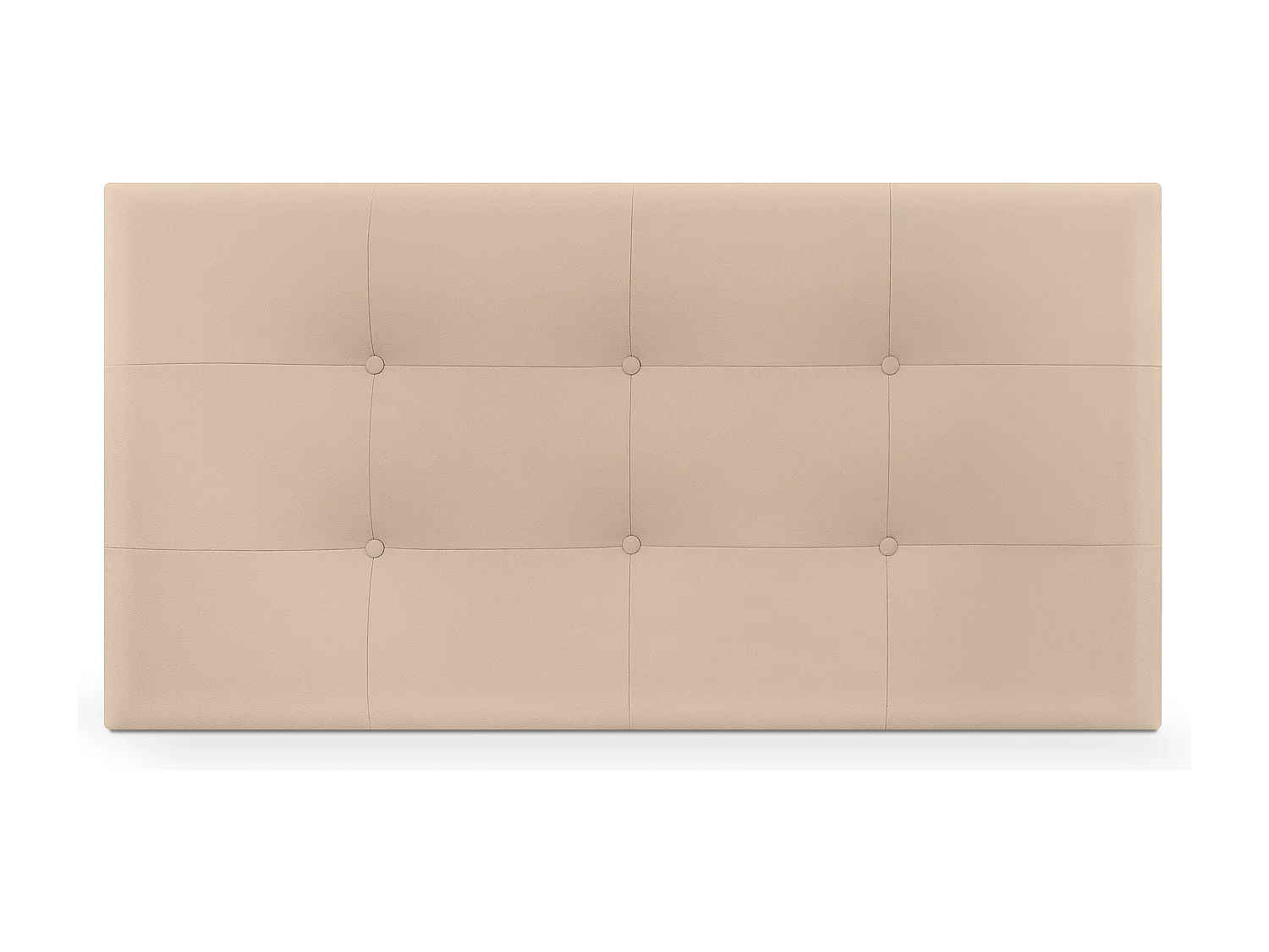 DHOME Tête de lit en Similicuir Capitonné 95x60cm Lits 90 - Beige
