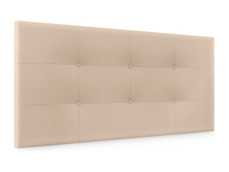 DHOME Getuft kunstleer hoofdeinde 95x60cm bedden 90 - Beige