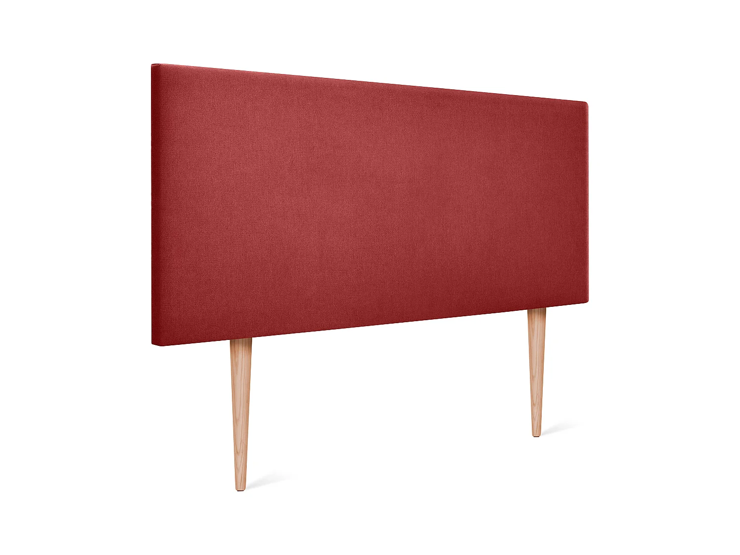 DHOME Stoff-Kopfteil Aqualine Glatt 105x105cm Mit Beinen Betten 105 - Rot