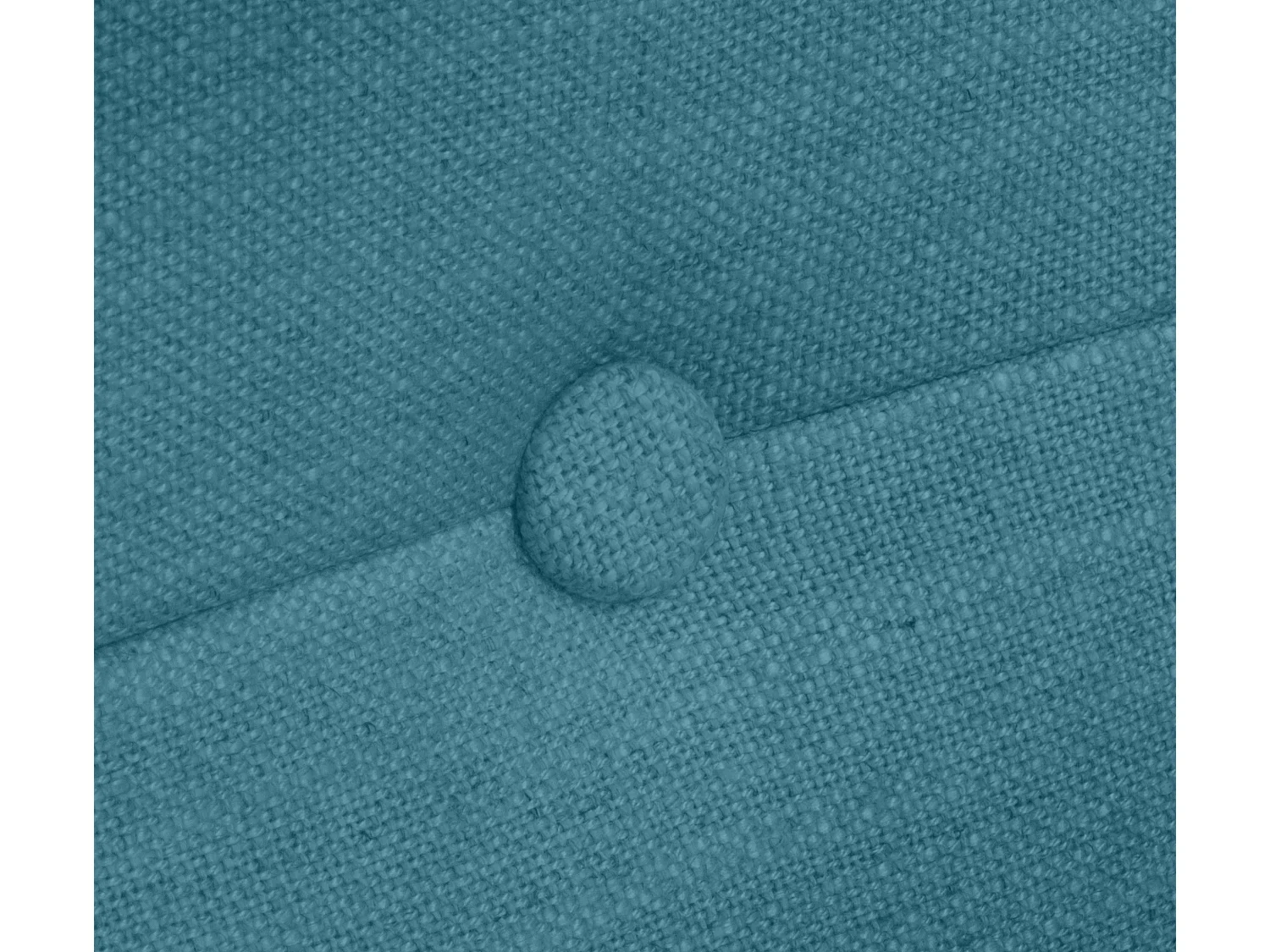 DHOME Tête de lit en lin naturel avec Boutons 145x105cm avec pieds Lits 135/140 - Turquoise