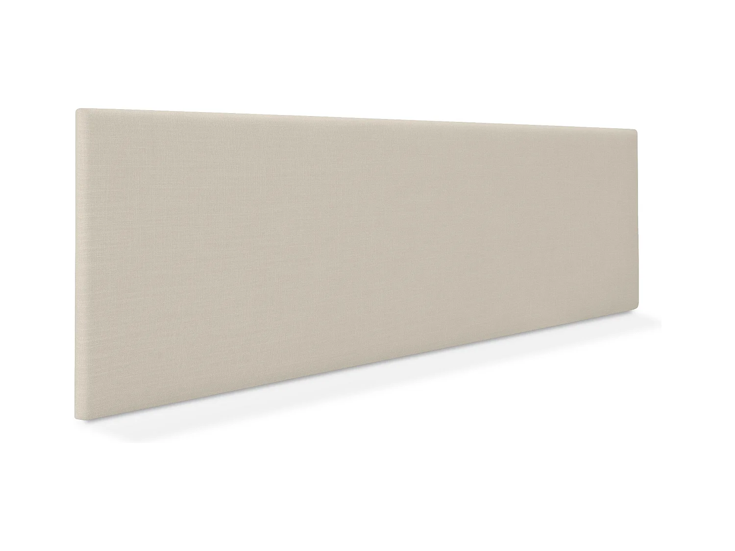 DHOME Tête de lit en lin naturel lisse 145x50cm Lits 135/140 - Beig