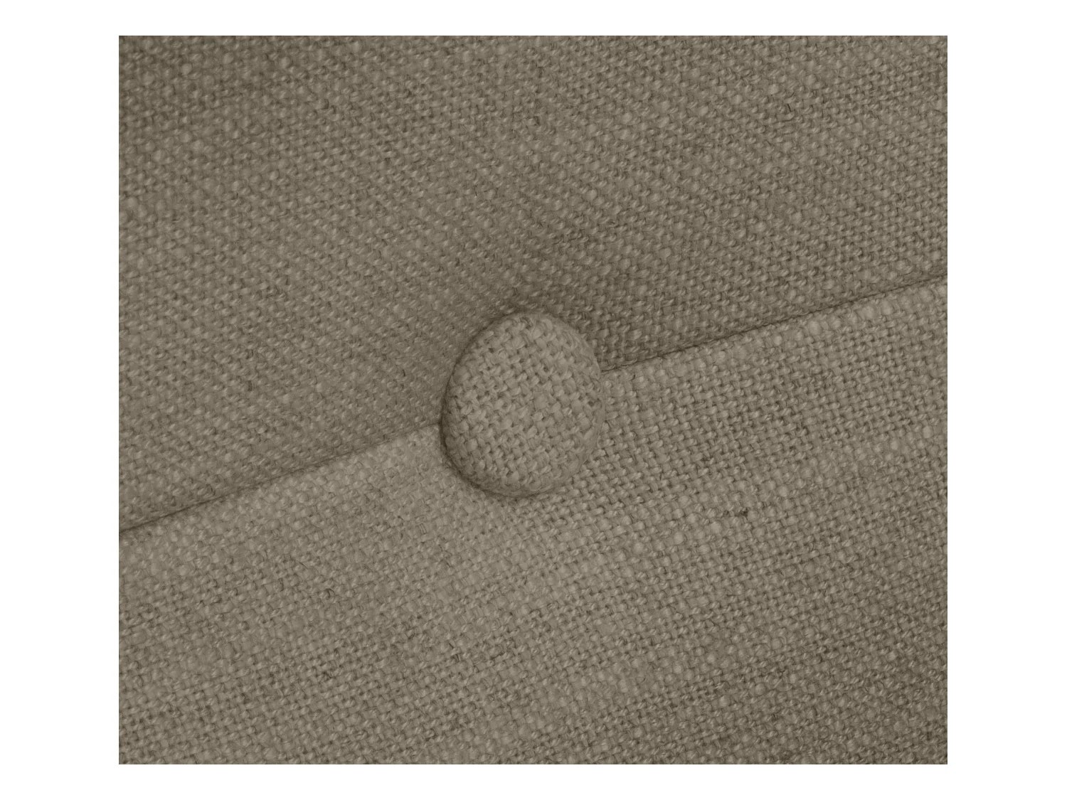 DHOME Tête de lit en lin naturel avec Boutons 150x50cm Lits 150 - Terre