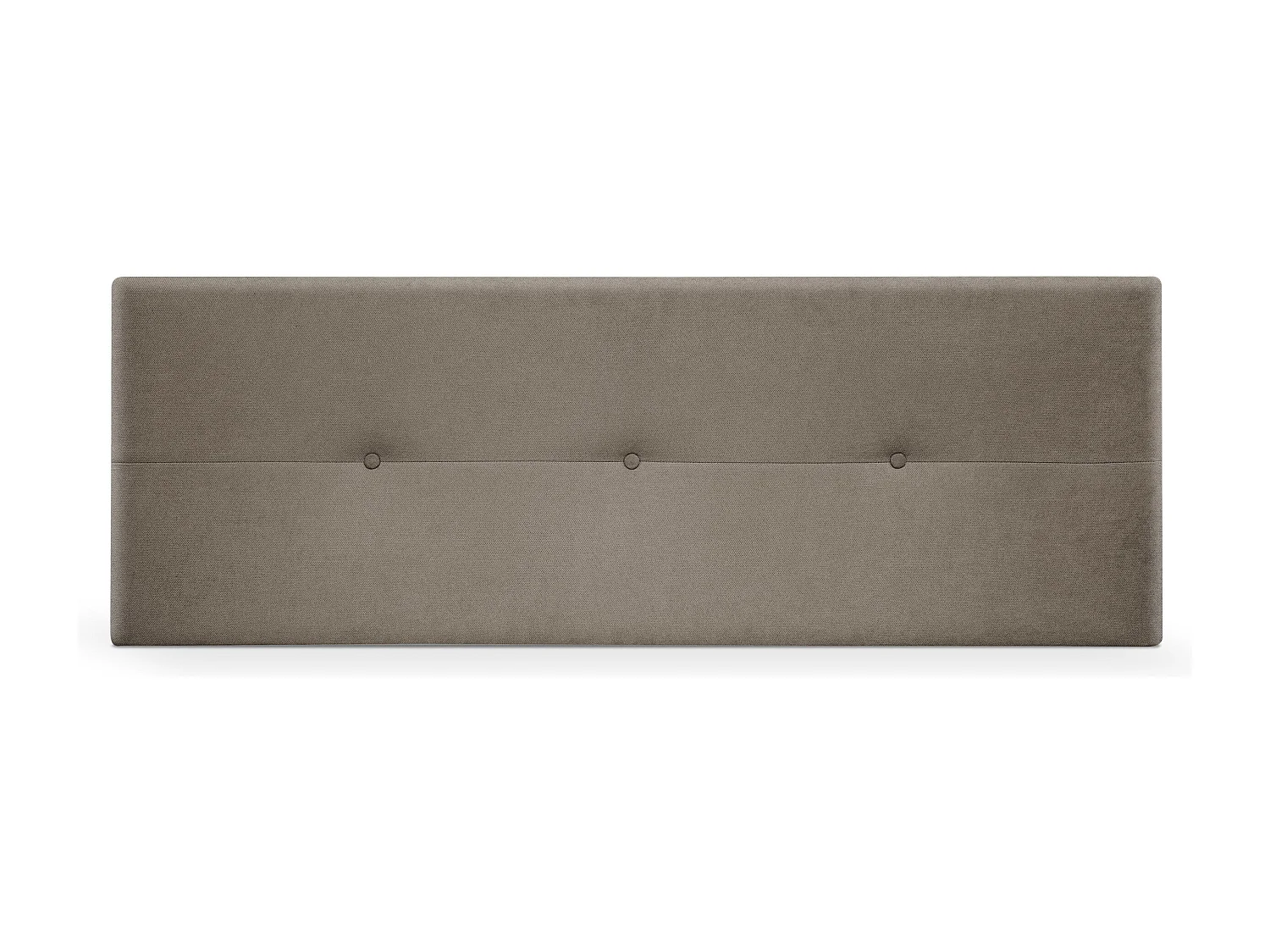 DHOME Aqualine Kopfteil aus Stoff mit Knöpfen 150x50cm Betten 150 - Erde