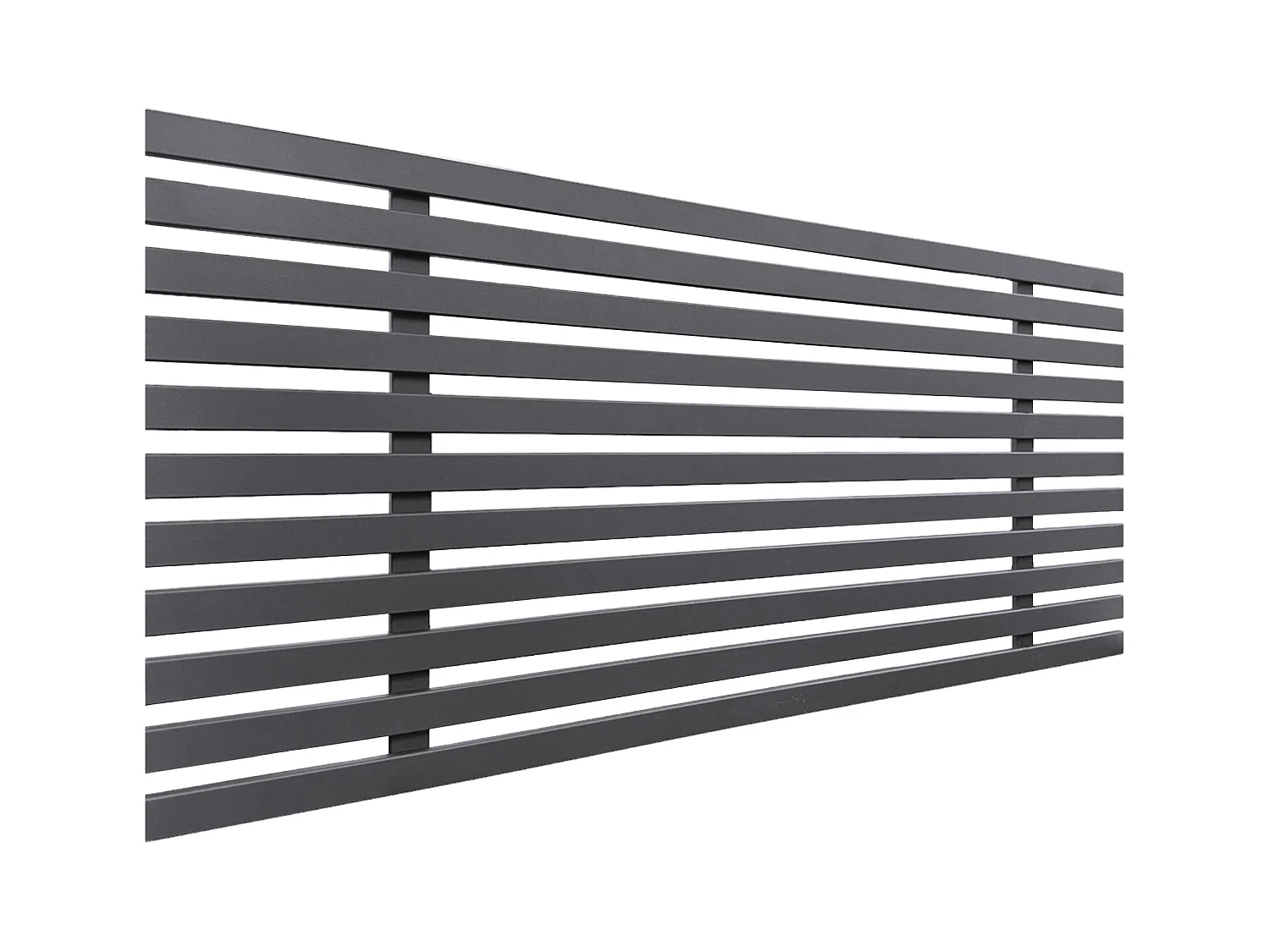 DHOME Gerecycleerd DM houten hoofdeinde Japanse stijl 95x46cm bedden 90 - effen grijs