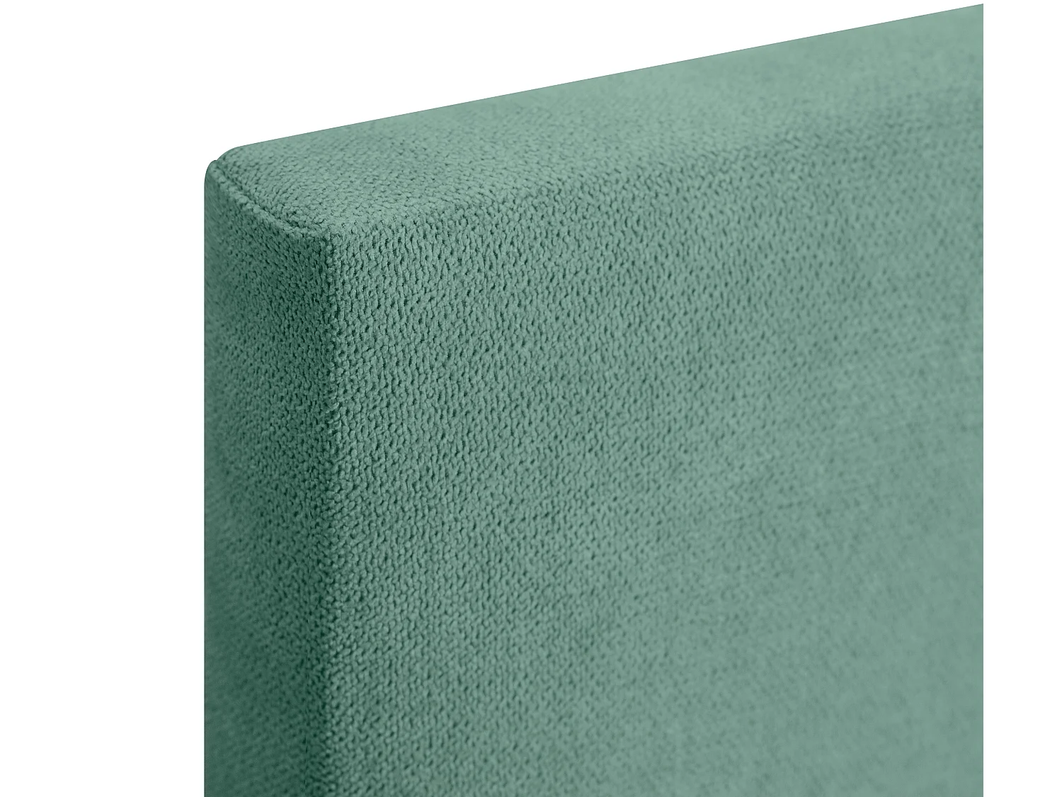 DHOME Tête de lit en tissu Aqualine Capitoné 135x115cm avec pieds Lits 120/135 - Vert d'eau