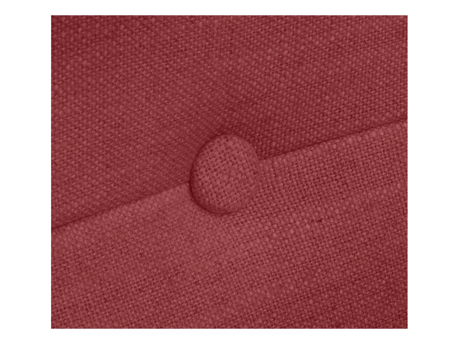 DHOME Tête de lit en lin naturel avec Boutons 135x50cm Lits 120/135 - Rouge