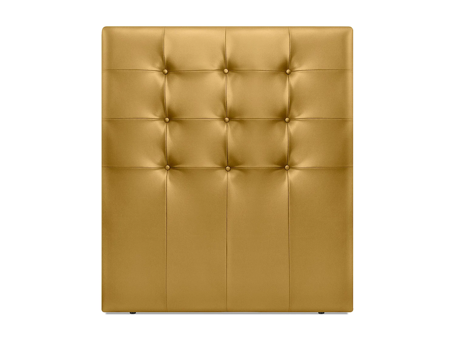 DHOME Cabeceira de  Couro sintético Capitoné Até o chão 95x120cm Camas 90 - Dourado