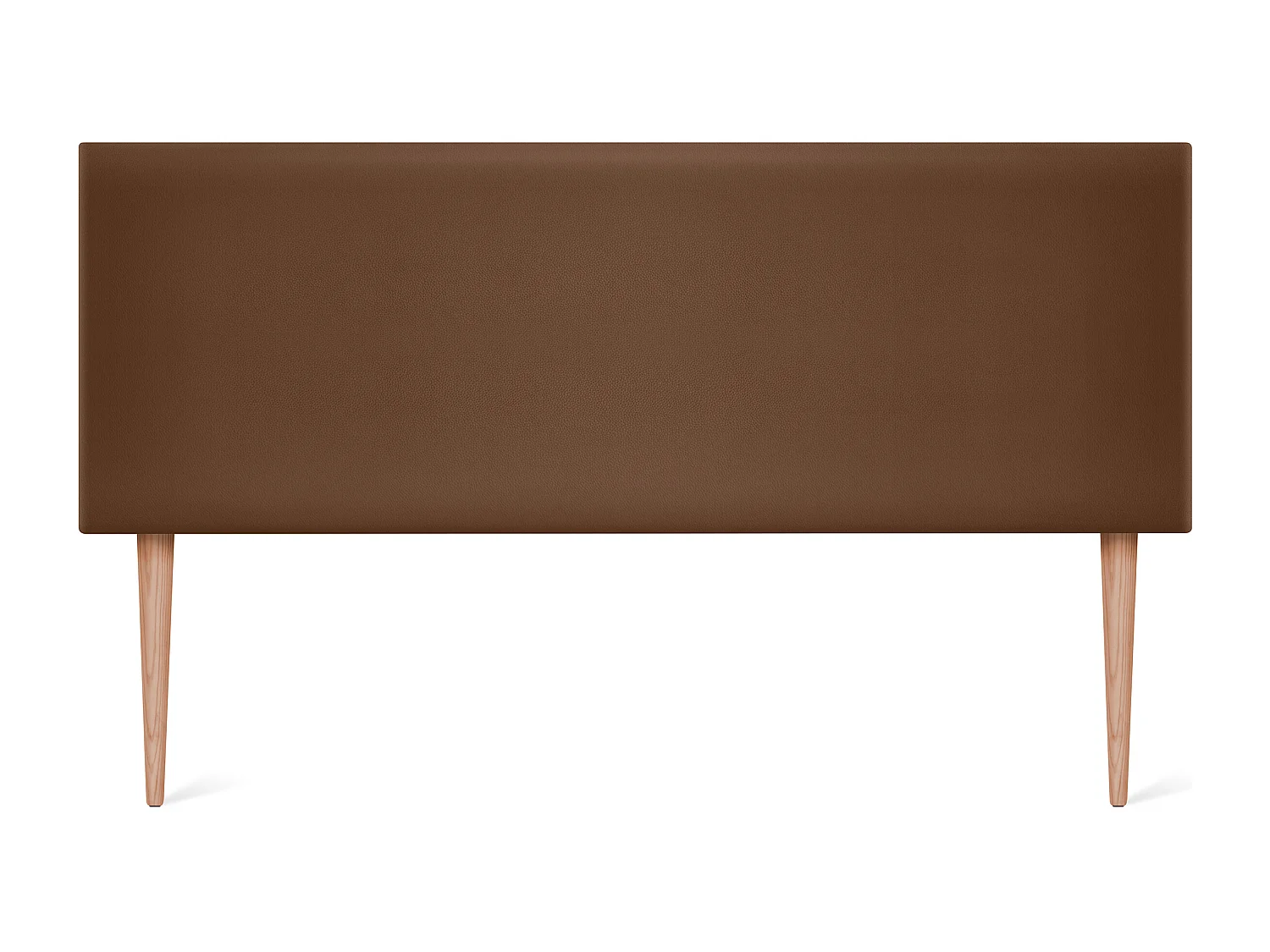 DHOME Tête de lit simili cuir lisse 145x105cm avec pieds Lits 135/140 - Argile