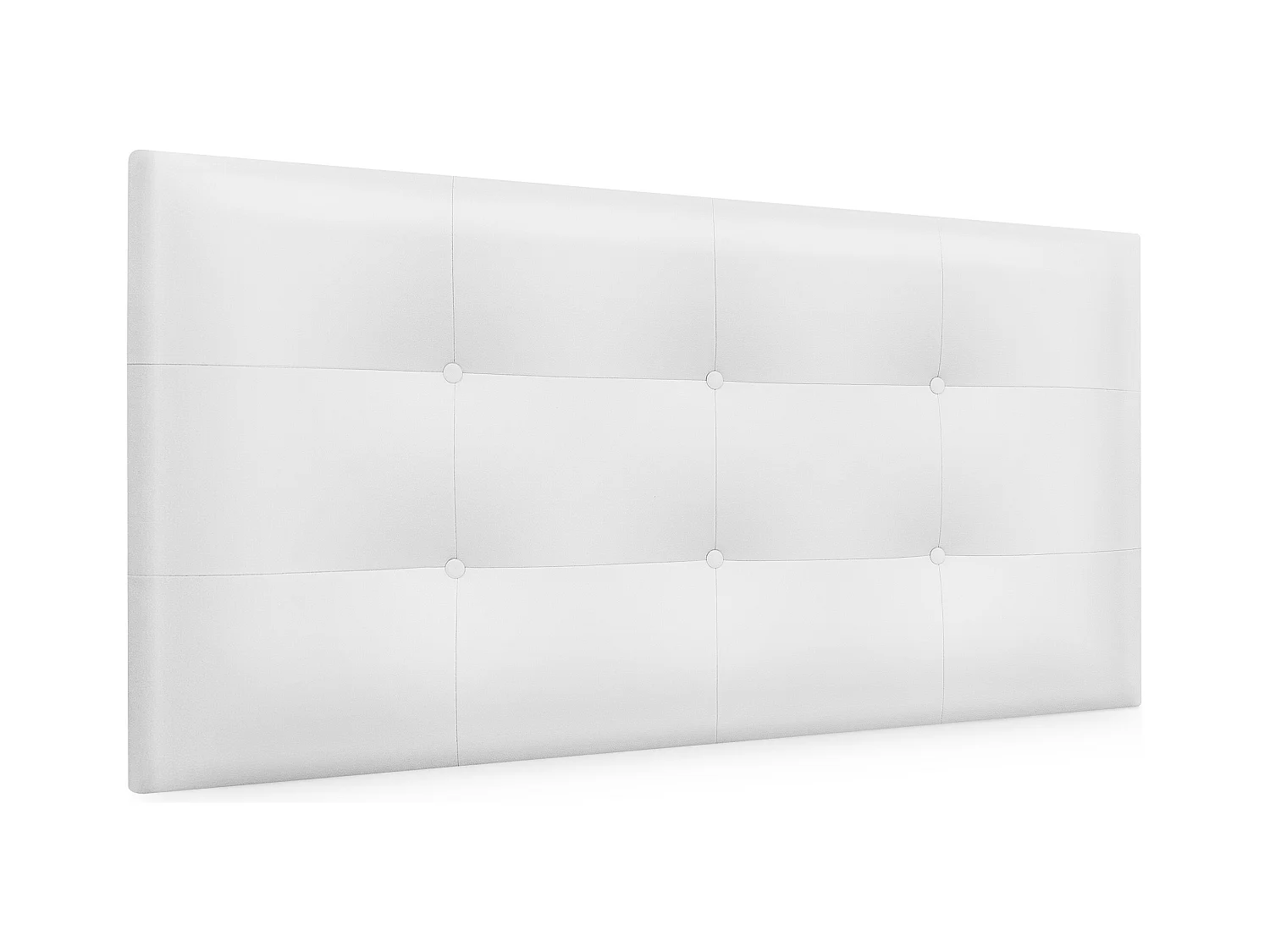 DHOME Tête de Lit en Similicuir Capitonnée 110x60cm Lit 105 - Blanc