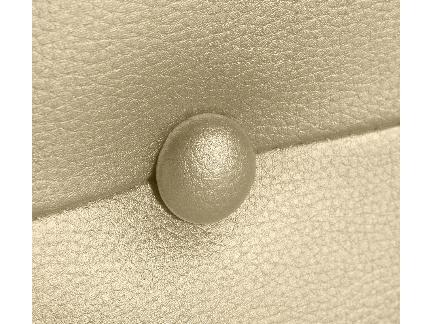 DHOME Tête de lit similicuir avec Boutons 135x105cm avec pieds Lits 120/135 - Champagne