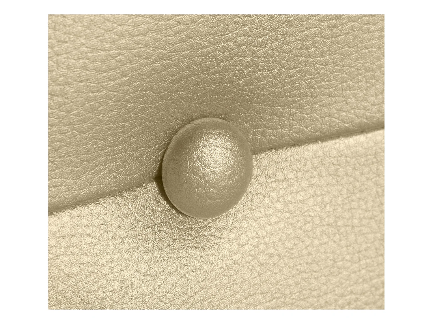 DHOME Tête de lit similicuir avec Boutons 135x105cm avec pieds Lits 120/135 - Champagne