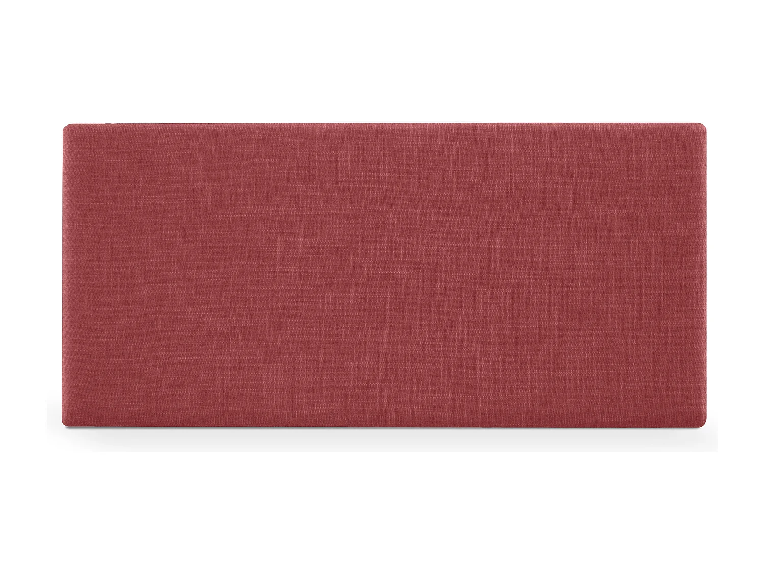 DHOME Glad natuurlijk linnen hoofdeinde 90x50cm bedden 90 - Rood