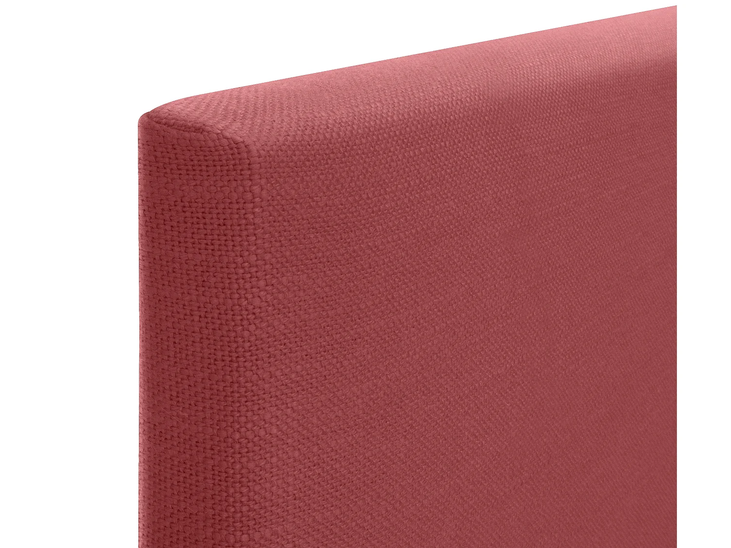 DHOME Tête de lit en lin naturel lisse 95x50cm Lits 90 - Rouge