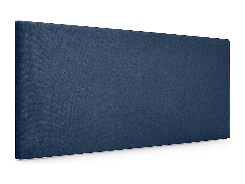 DHOME Tête de lit en tissu Aqualine lisse 95x50cm Lits 90 - Bleu