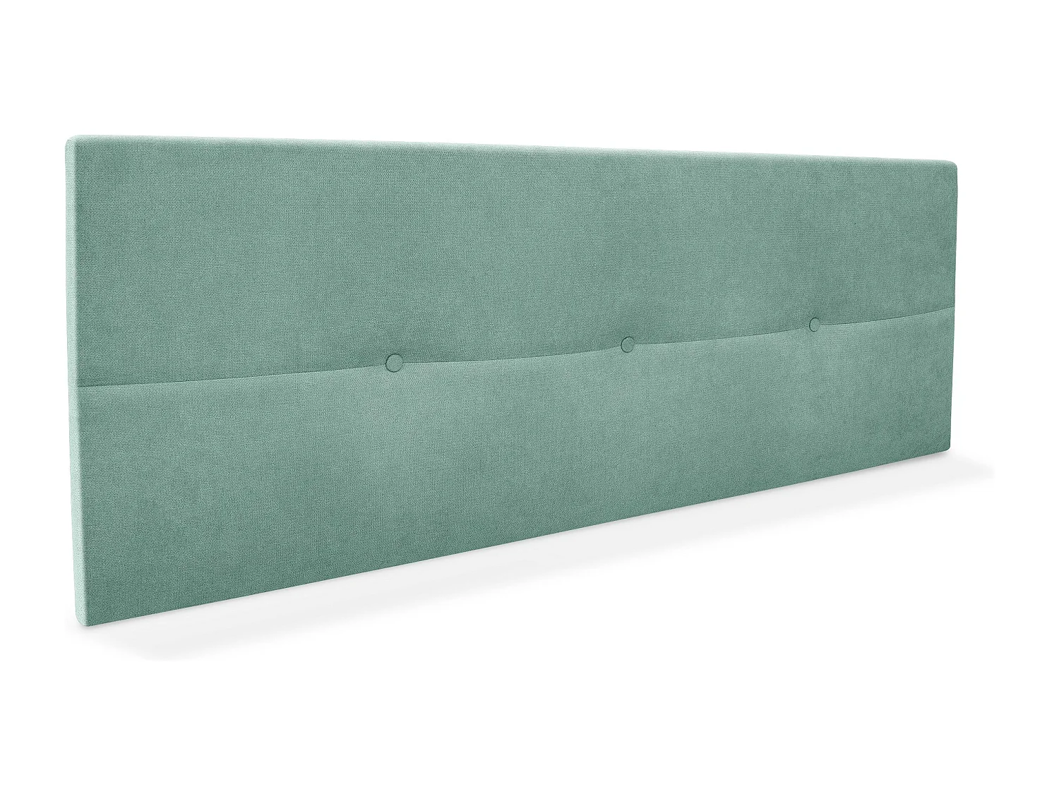 DHOME Tête de lit en tissu Aqualine avec Boutons 160x50cm Lits 150/160 - Vert d'eau