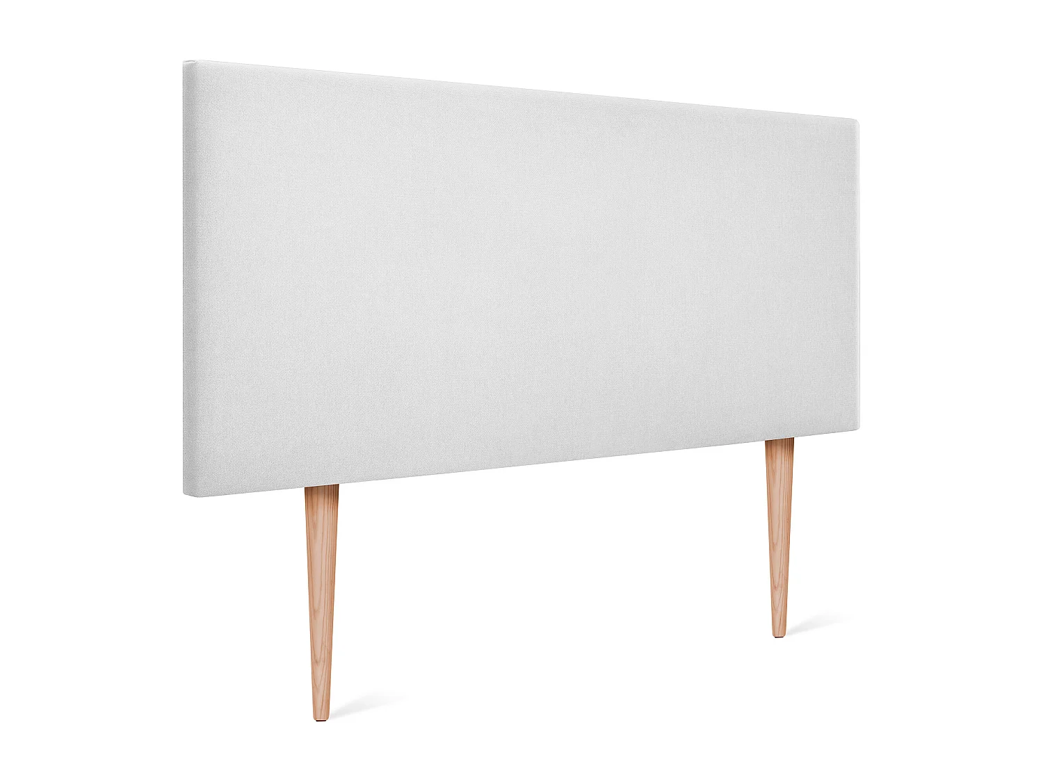 DHOME Testiera in de Tessuto Aqualine Liscio 90x105cm Con le gambe Letti 80/90 - Bianco