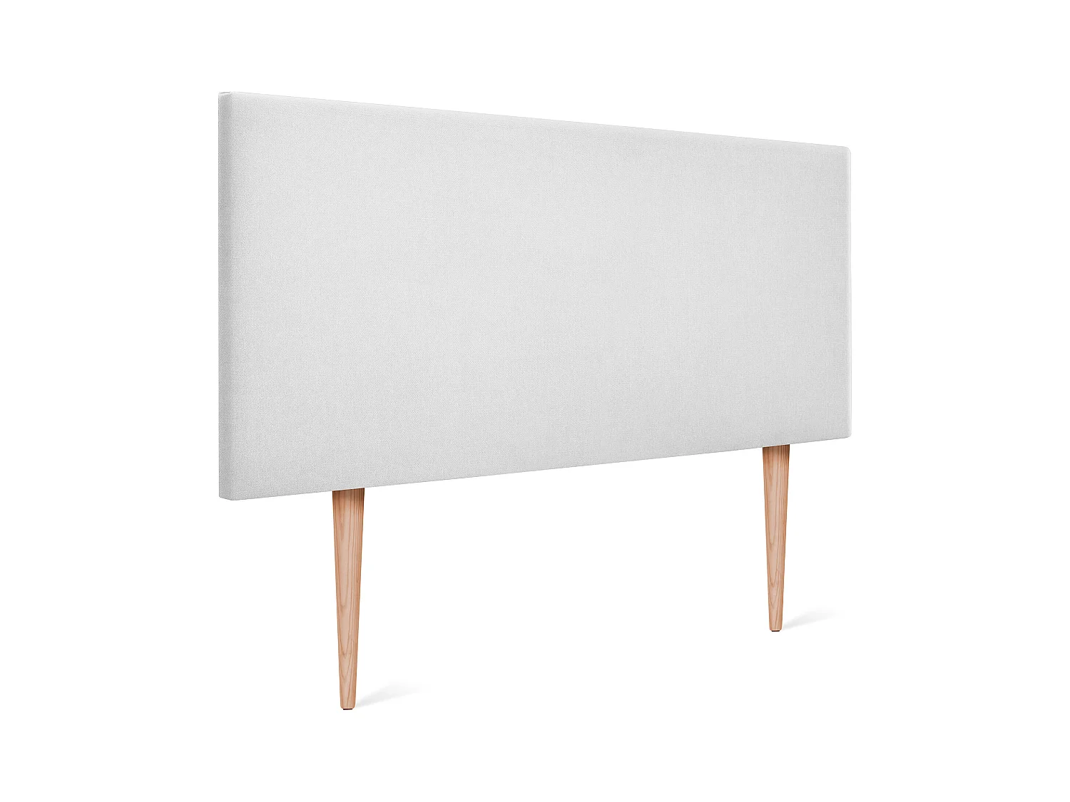 DHOME Testiera in de Tessuto Aqualine Liscio 90x105cm Con le gambe Letti 80/90 - Bianco