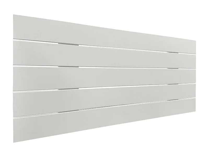 DHOME Recyceltes Holz-Kopfteil MDF Horizontal Pallet Style 95x46cm Betten 90 - Massiv Weiß