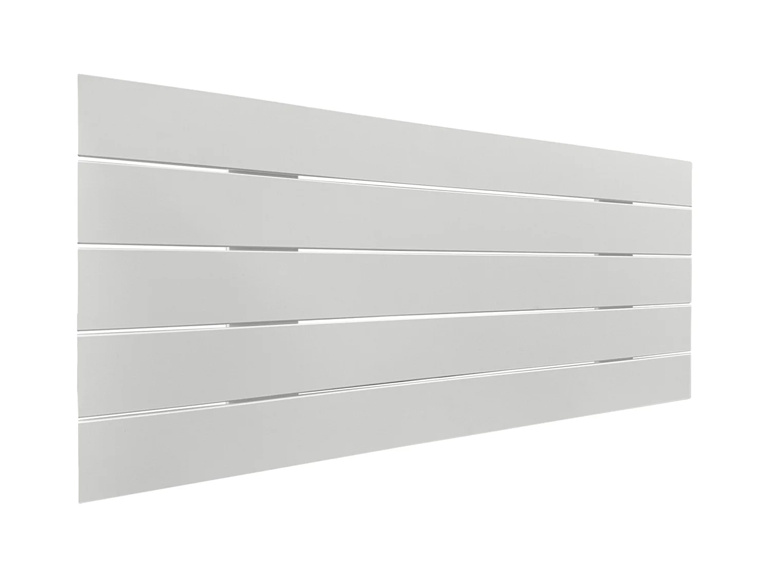 DHOME Tête de lit en bois recyclé MDF Palet Style Horizontal 95x46cm Lits 90 - Uni Blanc