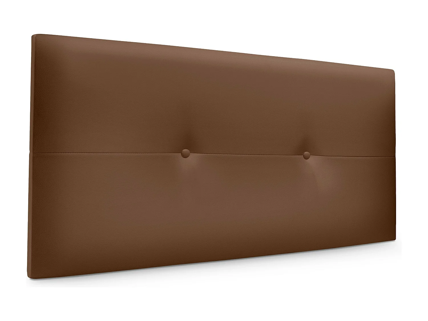 DHOME Tête de lit similicuir avec Boutons 90x50cm Lits 80/90 - Argile