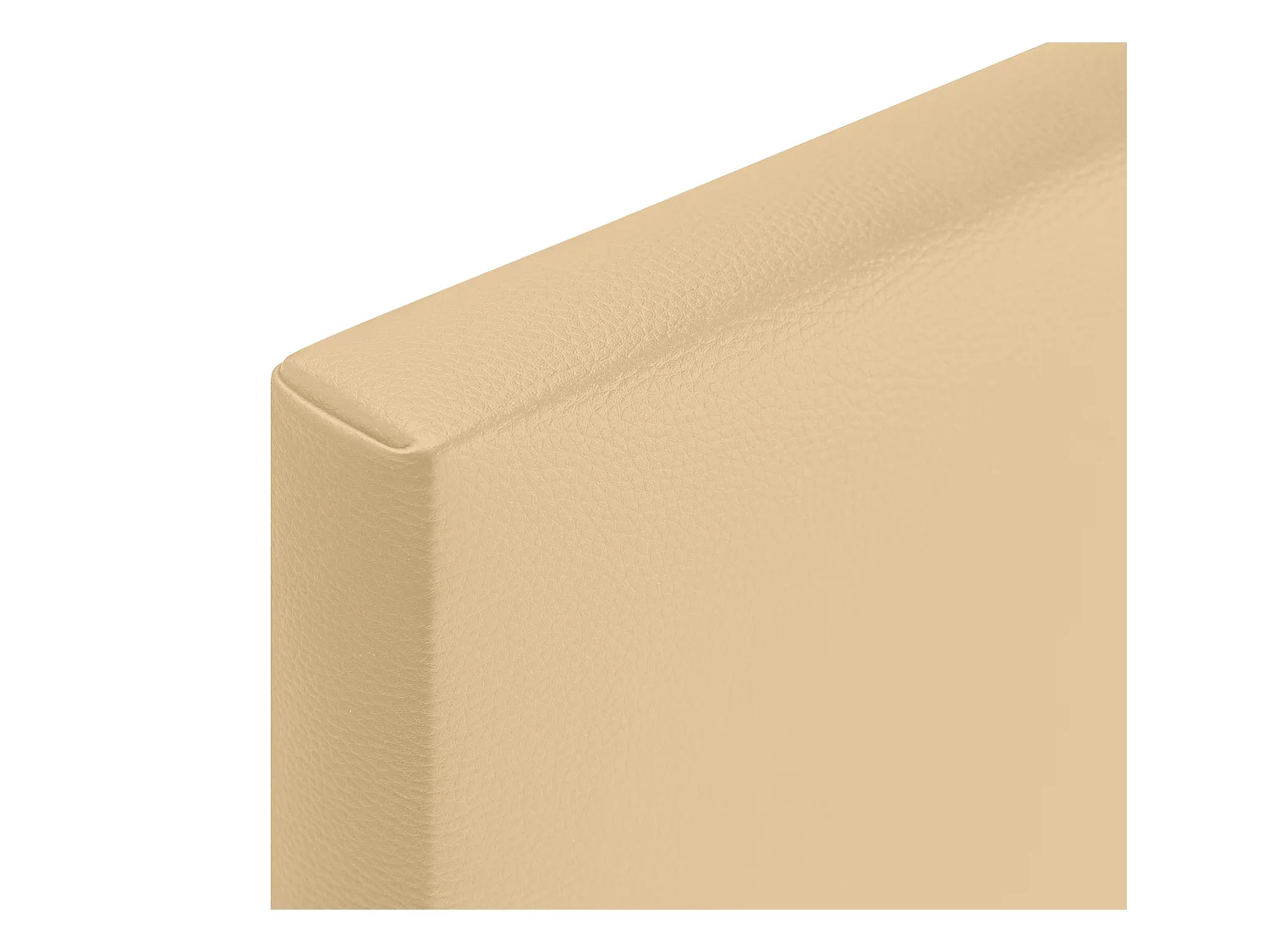 DHOME Tête de lit simili cuir lisse 110x50cm Lits 105 - Vanille